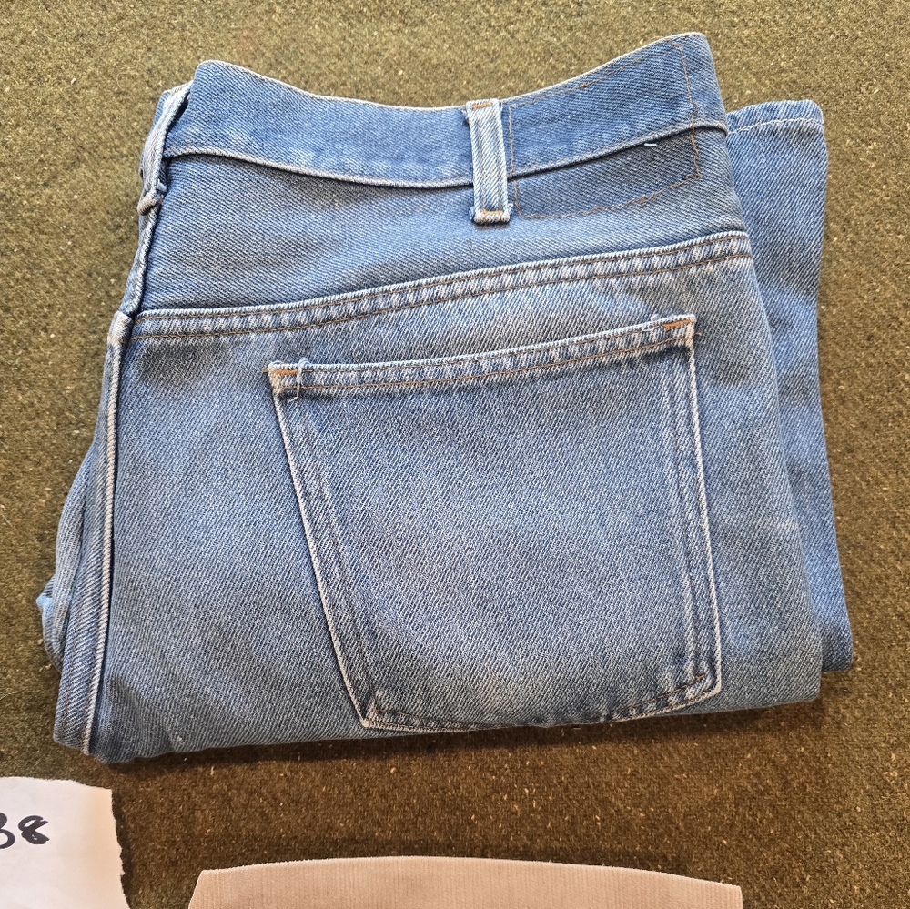 Vintage JCPenney Mens Flare Leg Jeans Size 38x27 Hemmed